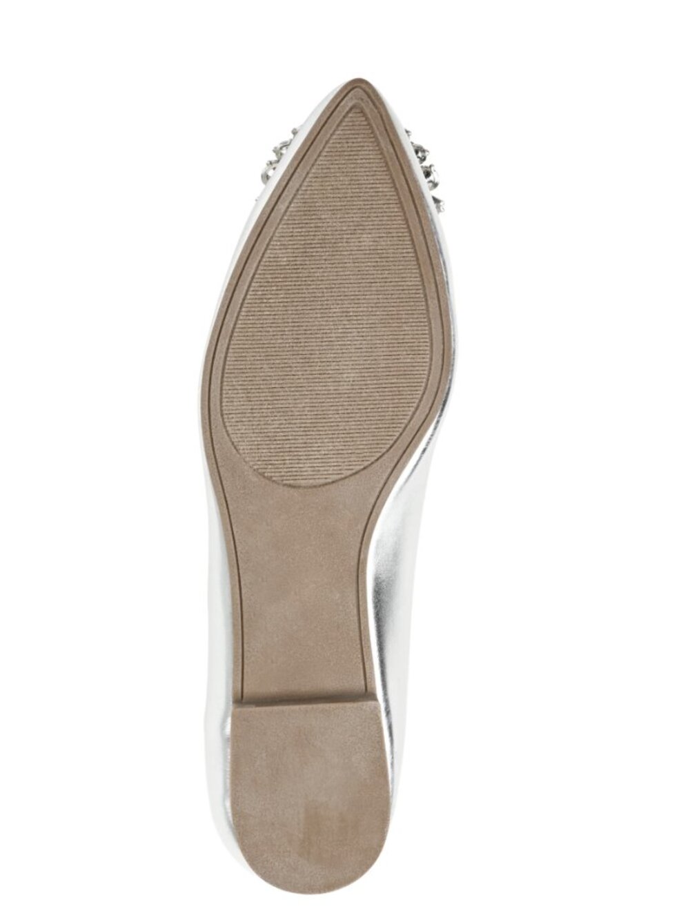 Journee Collection Women's Wide Width Renzo Flat Silver 6.5W NWOB - Picture 7 of 8